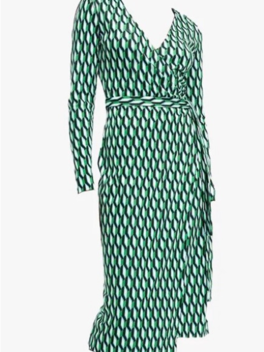DVF X TARGET long sleeve midi wrap dress